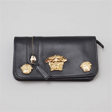 versace collection wristlet|authentic Versace wallet.